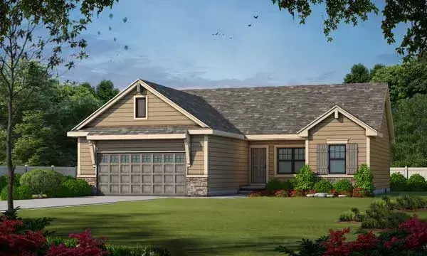 Traditional house plans 10-1681 - front exterior, 1,265 sq ft, 3 bed, 2 bath house plans | Monster House Plans