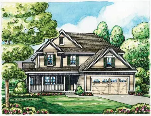 Country house plans 10-1686 - front exterior, 2,248 sq ft, 3 bed, 0 bath house plans | Monster House Plans