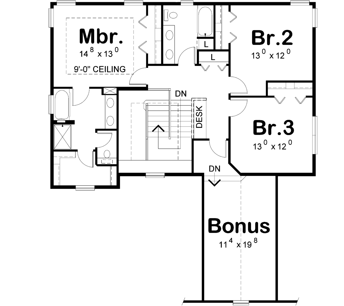 Upper/Second Floor Plan:10-1686