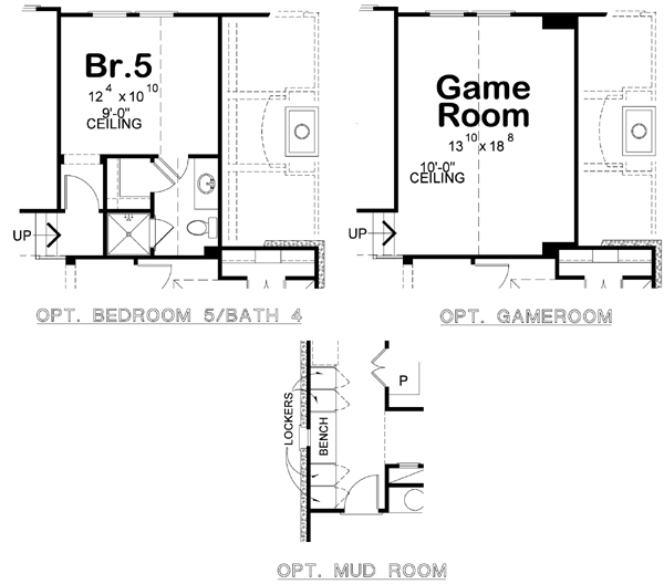 European Style Home Design Plan: 10-1703