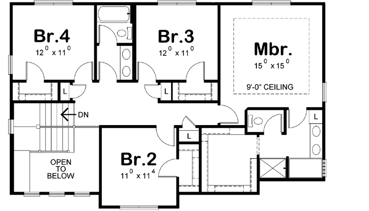 Upper/Second Floor Plan:10-1715