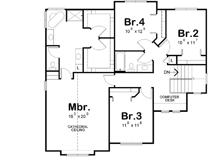 Upper/Second Floor Plan:10-1719