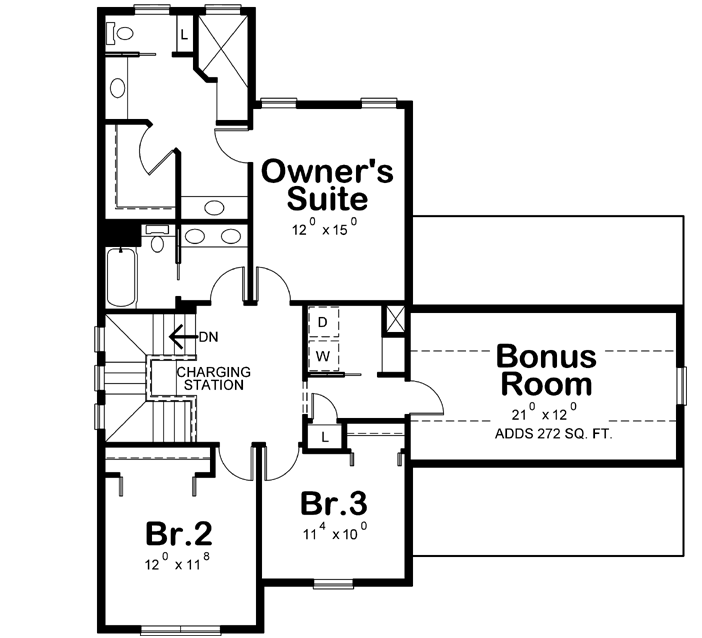 Upper/Second Floor Plan:10-1744