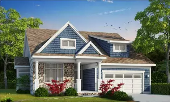 Craftsman house plans 10-1756 - front exterior, 2,326 sq ft, 3 bed, 2 bath house plans | Monster House Plans