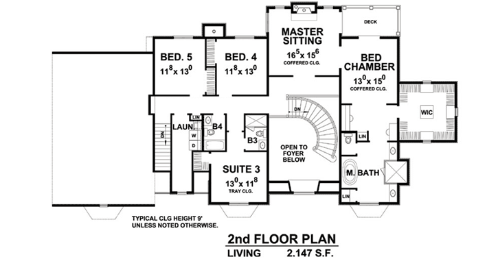 Upper/Second Floor Plan:10-1765