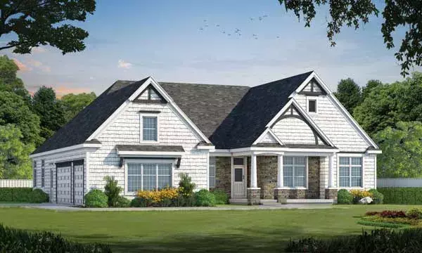 Craftsman house plans 10-1771 - front exterior, 2,877 sq ft, 3 bed, 2 bath house plans | Monster House Plans