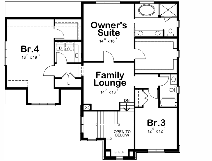 Upper/Second Floor Plan:10-1778