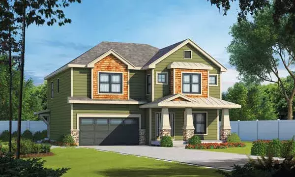 Craftsman house plans 10-1780 - front exterior, 2,506 sq ft, 4 bed, 3 bath house plans | Monster House Plans