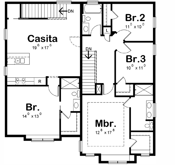 Upper/Second Floor Plan:10-1780