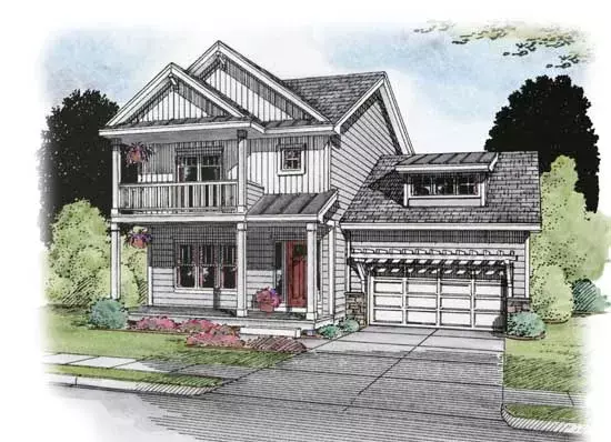 Traditional house plans 10-1781 - front exterior, 2,338 sq ft, 4 bed, 3 bath house plans | Monster House Plans