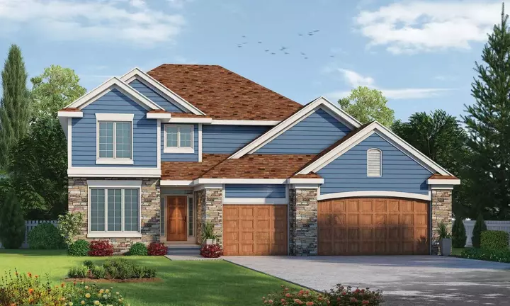Traditional house plans 10-1786 - front exterior, 2,321 sq ft, 4 bed, 3 bath house plans | Monster House Plans