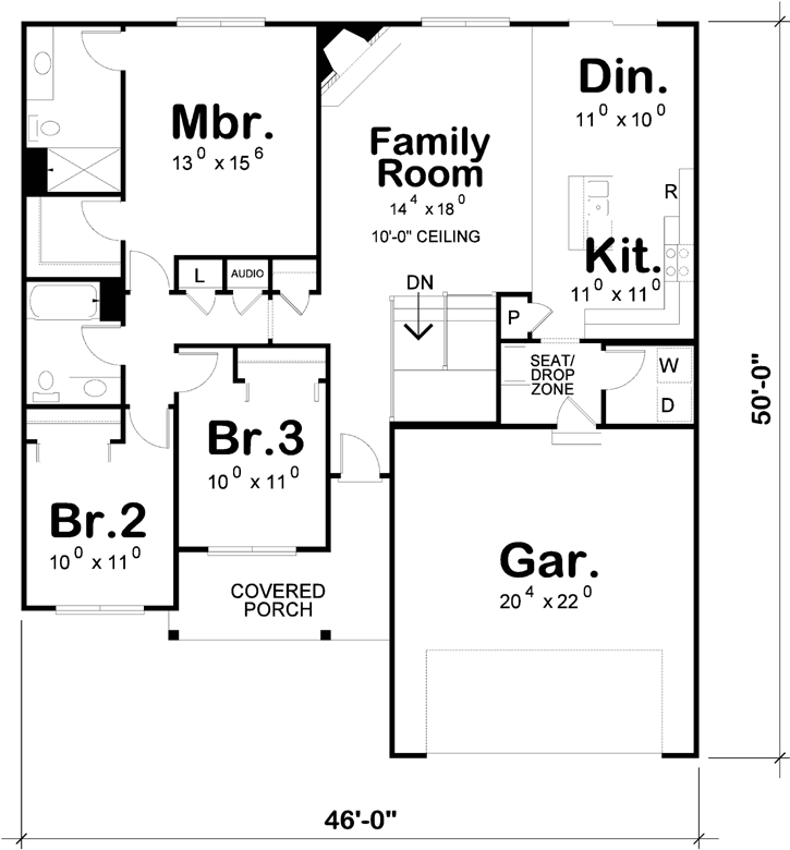 Main Floor Plan: 10-1791