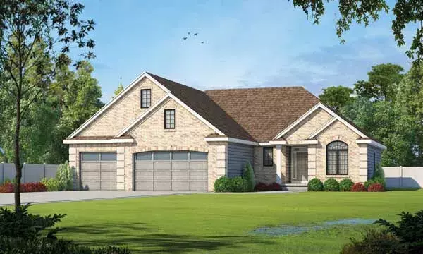 Traditional house plans 10-1818 - front exterior, 2,083 sq ft, 3 bed, 2 bath house plans | Monster House Plans