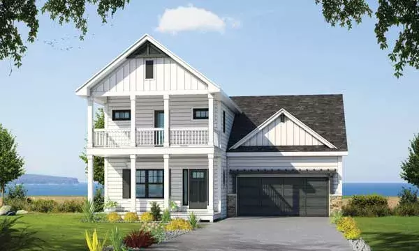 Coastal house plans 10-1830 - front exterior, 2,388 sq ft, 3 bed, 2 bath house plans | Monster House Plans