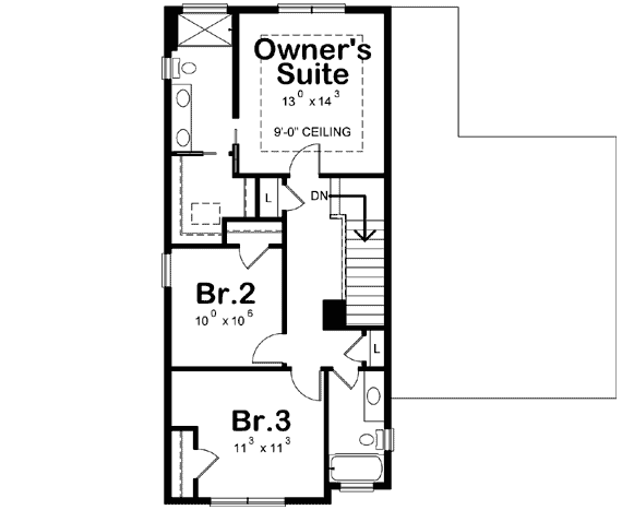 Upper/Second Floor Plan:10-1832