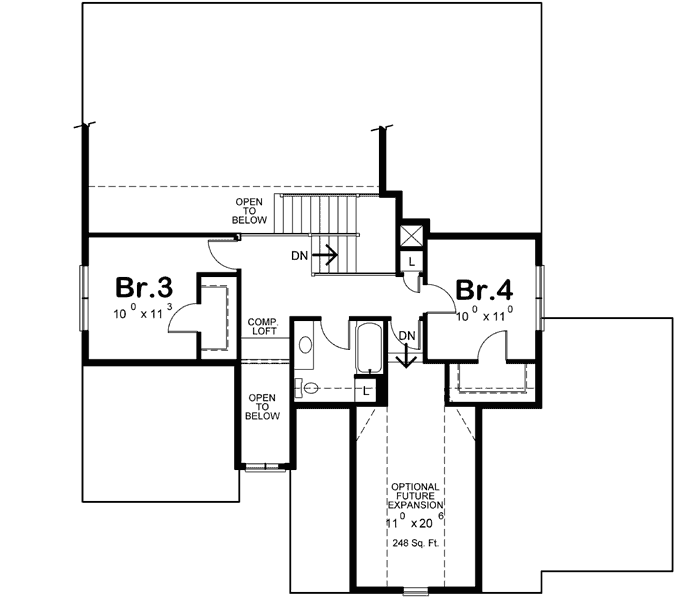 Upper/Second Floor Plan:10-1833