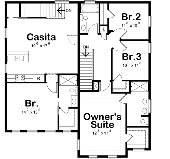 Upper/Second Floor Plan:10-1836