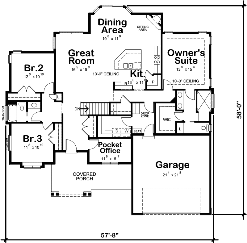 Main Floor Plan: 10-1840