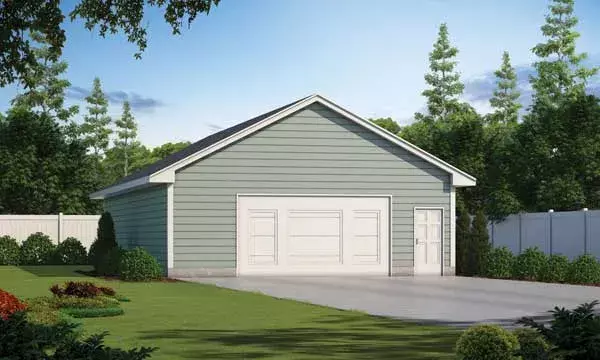 Traditional house plans 10-1849 - front exterior, 638 sq ft, 0 bed, 0 bath house plans | Monster House Plans
