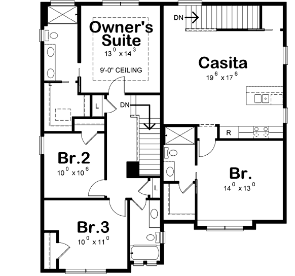 Upper/Second Floor Plan:10-1856