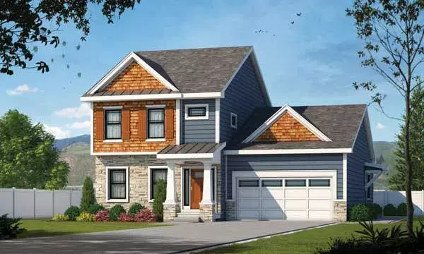 Craftsman house plans 10-1857 - front exterior, 2,338 sq ft, 4 bed, 3 bath house plans | Monster House Plans