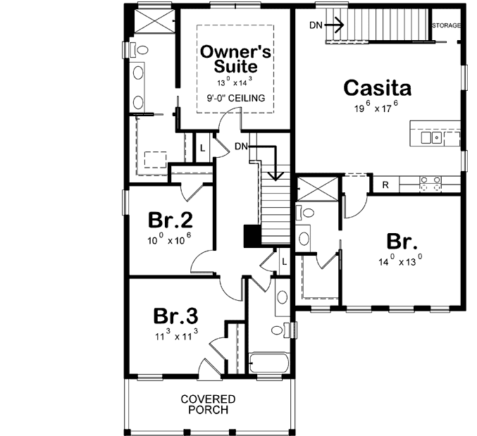 Upper/Second Floor Plan:10-1858