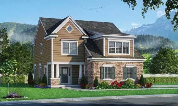 Traditional house plans 10-1863 - front exterior, 2,257 sq ft, 4 bed, 2 bath house plans | Monster House Plans