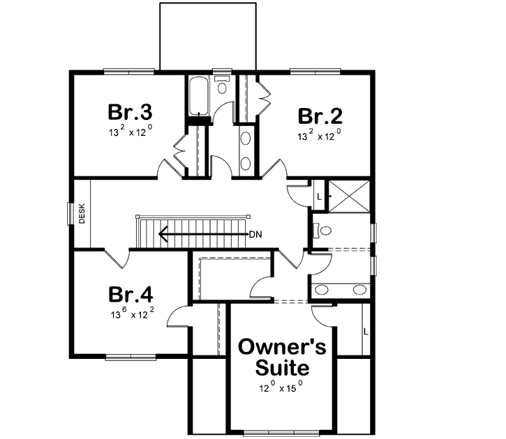 Upper/Second Floor Plan:10-1863