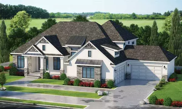 Modern Farmhouse house plans 10-1864 - front exterior, 6,524 sq ft, 5 bed, 5 bath house plans | Monster House Plans