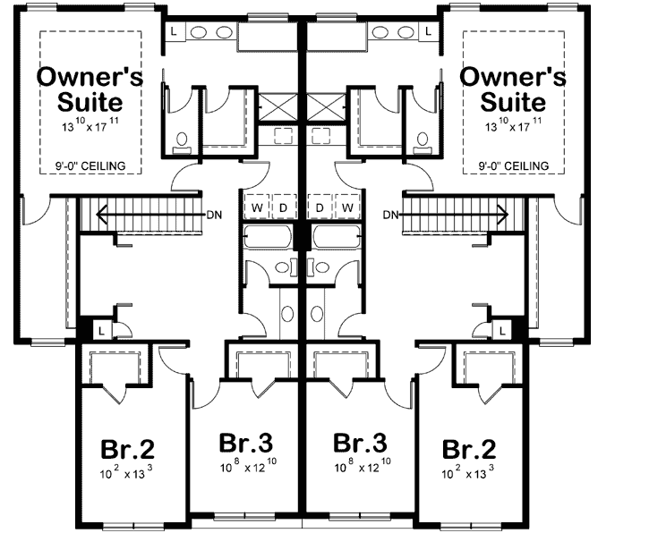 Upper/Second Floor Plan:10-1865