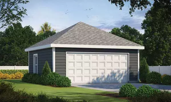 Traditional house plans 10-1869 - front exterior, 484 sq ft, 0 bed, 0 bath house plans | Monster House Plans