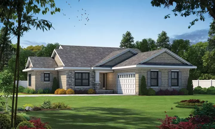 Craftsman house plans 10-1872 - front exterior, 1,844 sq ft, 3 bed, 2 bath house plans | Monster House Plans