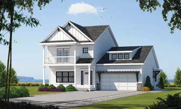 Coastal house plans 10-1877 - front exterior, 2,338 sq ft, 4 bed, 3 bath house plans | Monster House Plans