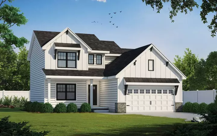 Modern Farmhouse house plans 10-1878 - front exterior, 2,077 sq ft, 3 bed, 2 bath house plans | Monster House Plans