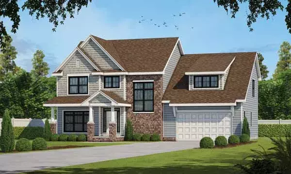 Craftsman house plans 10-1880 - front exterior, 2,418 sq ft, 3 bed, 2 bath house plans | Monster House Plans