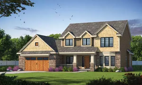 Craftsman house plans 10-1893 - front exterior, 2,264 sq ft, 3 bed, 2 bath house plans | Monster House Plans