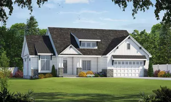 Modern Farmhouse house plans 10-1894 - front exterior, 1,925 sq ft, 3 bed, 2 bath house plans | Monster House Plans
