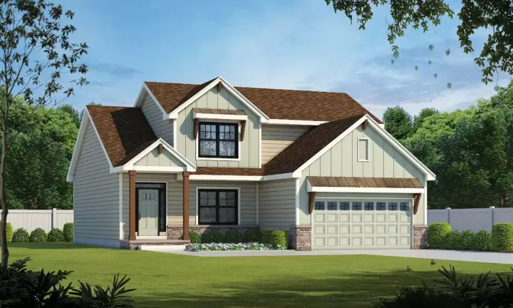 Traditional house plans 10-1907 - front exterior, 2,154 sq ft, 4 bed, 2 bath house plans | Monster House Plans