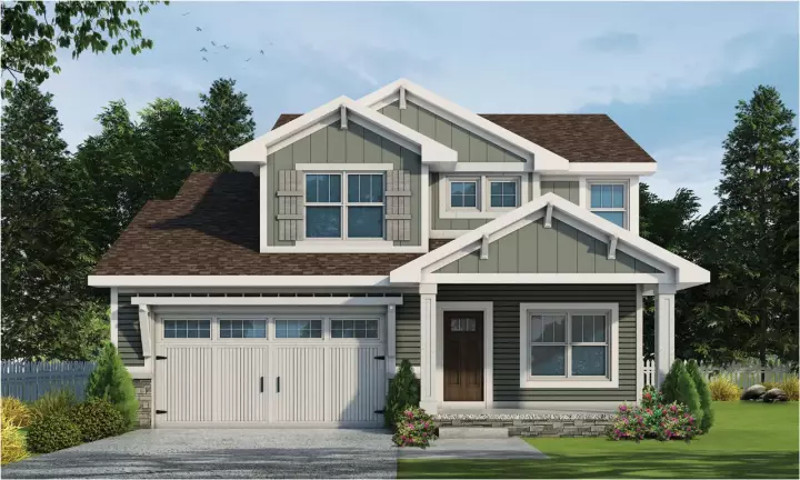 Craftsman house plans 10-1913 - front exterior, 2,506 sq ft, 3 bed, 2 bath house plans | Monster House Plans