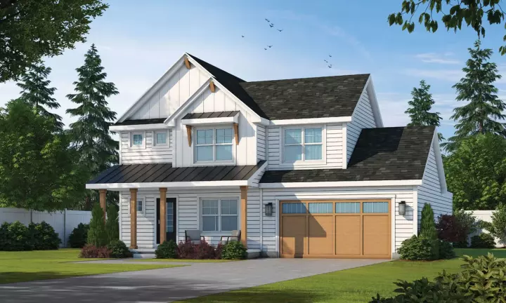 Modern Farmhouse house plans 10-1916 - front exterior, 2,448 sq ft, 4 bed, 3 bath house plans | Monster House Plans
