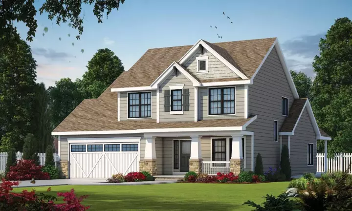 Craftsman house plans 10-1929 - front exterior, 1,995 sq ft, 3 bed, 2 bath house plans | Monster House Plans