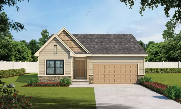 Traditional house plans 10-1935 - front exterior, 1,390 sq ft, 2 bed, 2 bath house plans | Monster House Plans