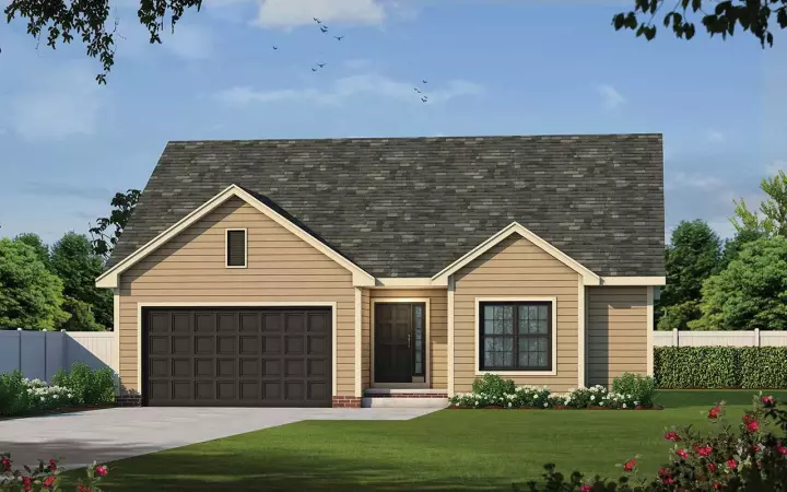 Traditional house plans 10-1950 - front exterior, 1,642 sq ft, 3 bed, 2 bath house plans | Monster House Plans