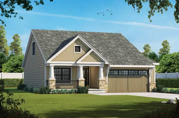 Cottage house plans 10-1957 - front exterior, 2,776 sq ft, 5 bed, 3 bath house plans | Monster House Plans