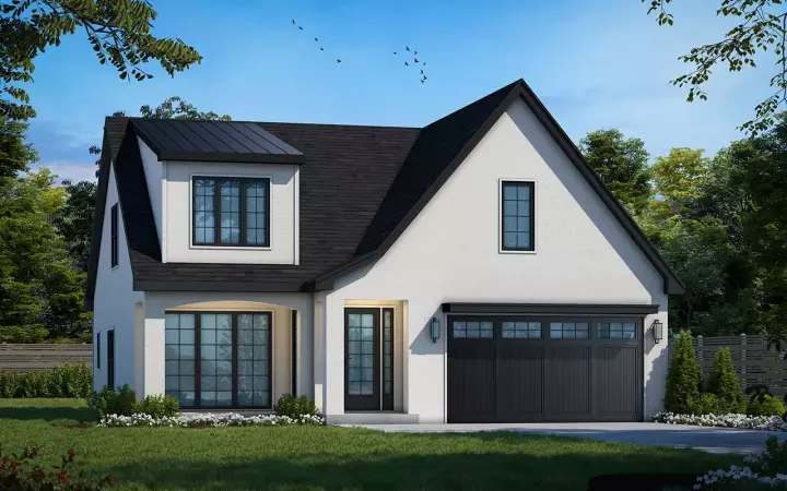 Modern house plans 10-1974 - front exterior, 1,872 sq ft, 4 bed, 3 bath house plans | Monster House Plans