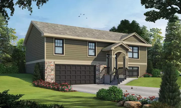 Traditional house plans 10-1978 - front exterior, 1,150 sq ft, 3 bed, 2 bath house plans | Monster House Plans