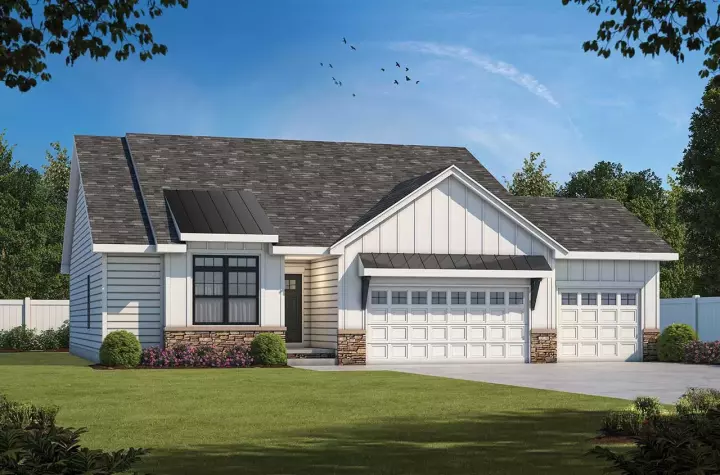 Modern Farmhouse house plans 10-1988 - front exterior, 1,603 sq ft, 3 bed, 2 bath house plans | Monster House Plans