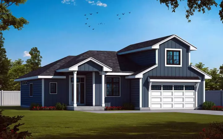 Farmhouse house plans 10-2030 - front exterior, 2,295 sq ft, 2 bed, 3 bath house plans | Monster House Plans