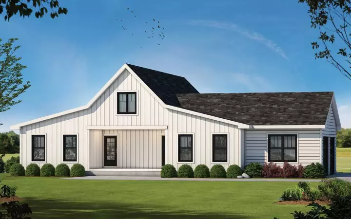 Modern Farmhouse house plans 10-2032 - front exterior, 3,028 sq ft, 4 bed, 3 bath house plans | Monster House Plans