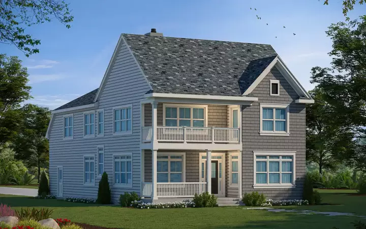 Shingle house plans 10-2040 - front exterior, 3,325 sq ft, 6 bed, 3 bath house plans | Monster House Plans